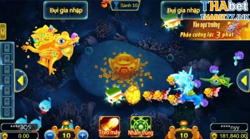 Giao diện game bắn cá thần tài Thabet