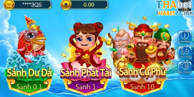 Các sảnh game theo cấp độ trong bắn cá thần tài